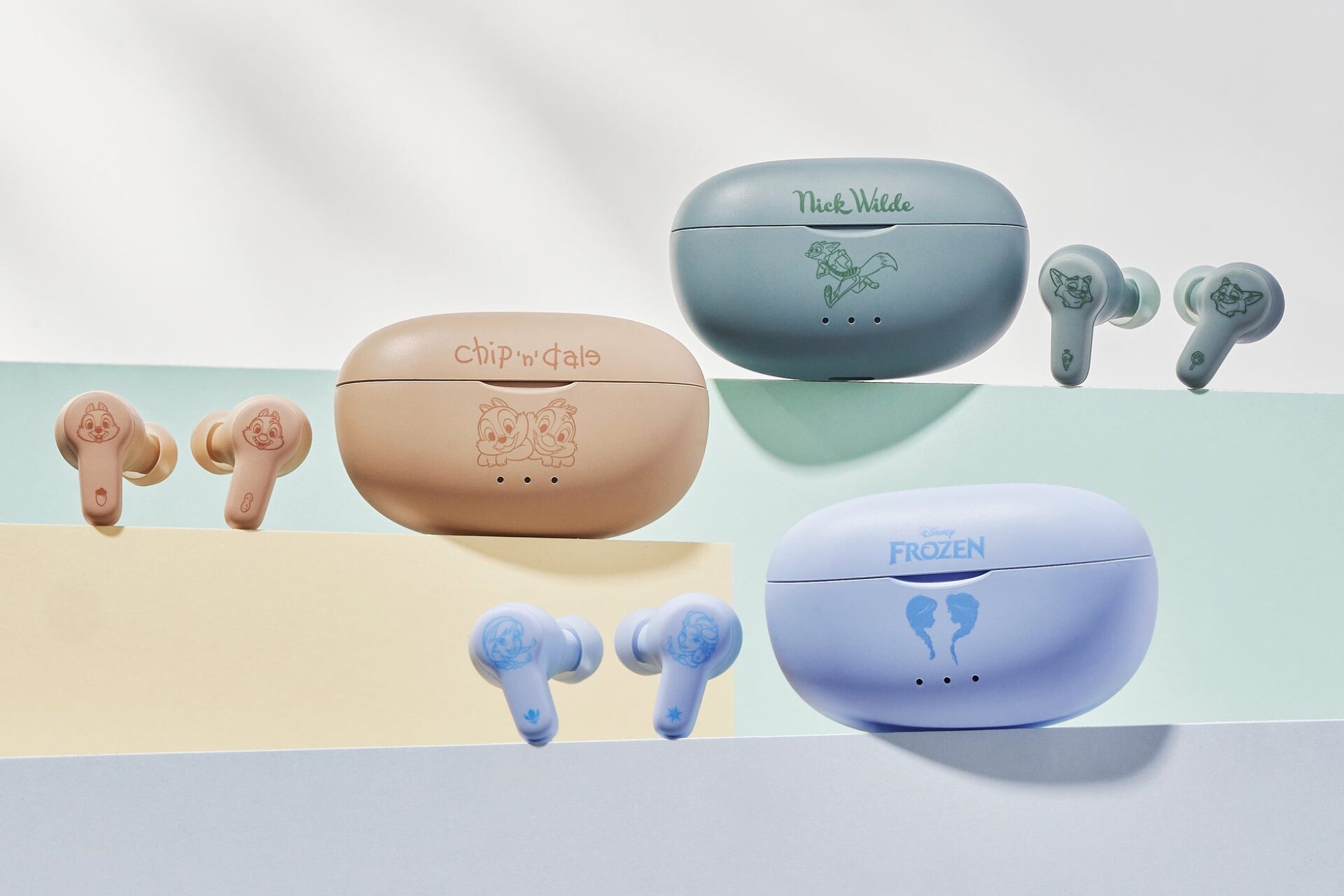 Victor、ディズニーキャラクター「ニック」「チップ&デール」「アナとエルサ」デザインの完全ワイヤレスイヤホンを発売 - 画像4