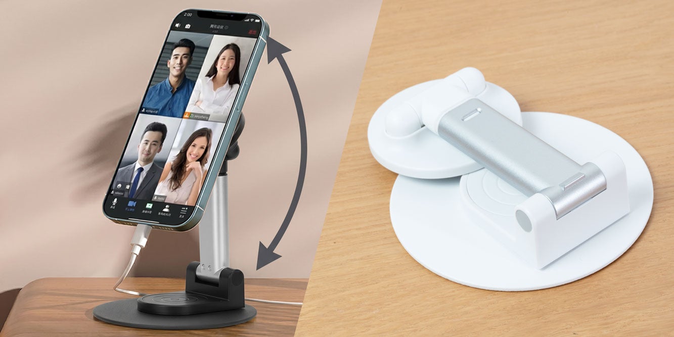 磁気研究所、MagSafe対応のマグネットスマホスタンドを発売｜自由な角度調整と高さ変更に対応