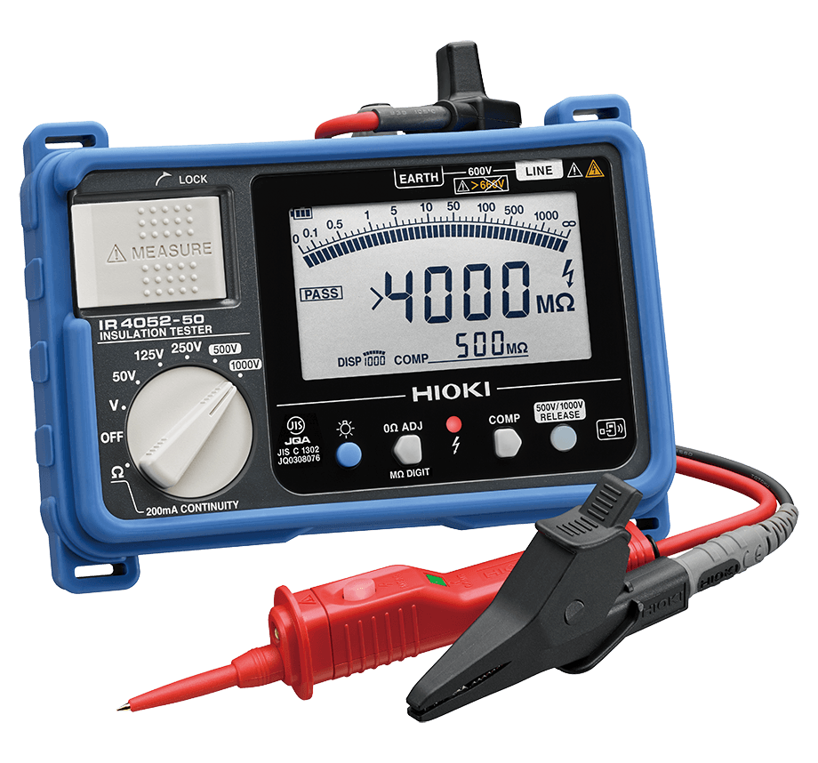 HIOKI、現場での作業効率を向上させた絶縁抵抗計「IR4052-52」を発売 - 画像1