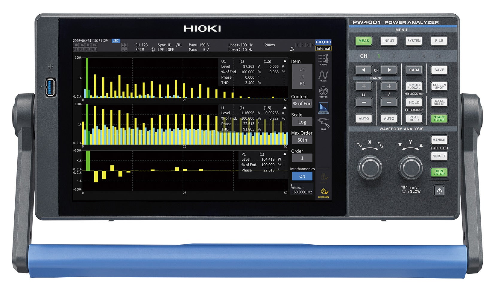 HIOKI、パワーアナライザPW4001用「IEC高調波/フリッカ測定」ライセンスを発売 - 画像1