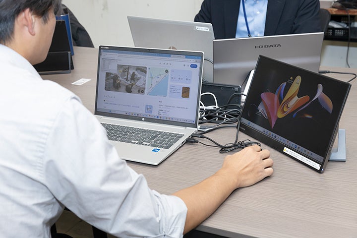 登別市役所、働き方改革にI・Oデータ製モバイルディスプレイ - 画像2
