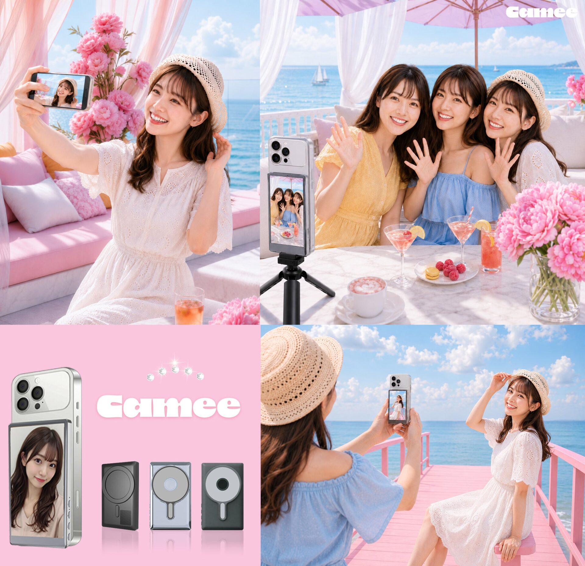 慶洋エンジニアリング、自撮りモニター「Camee」シリーズのキャンペーンをQoo10で開始｜「Camee」シリーズの特徴と活用シーン