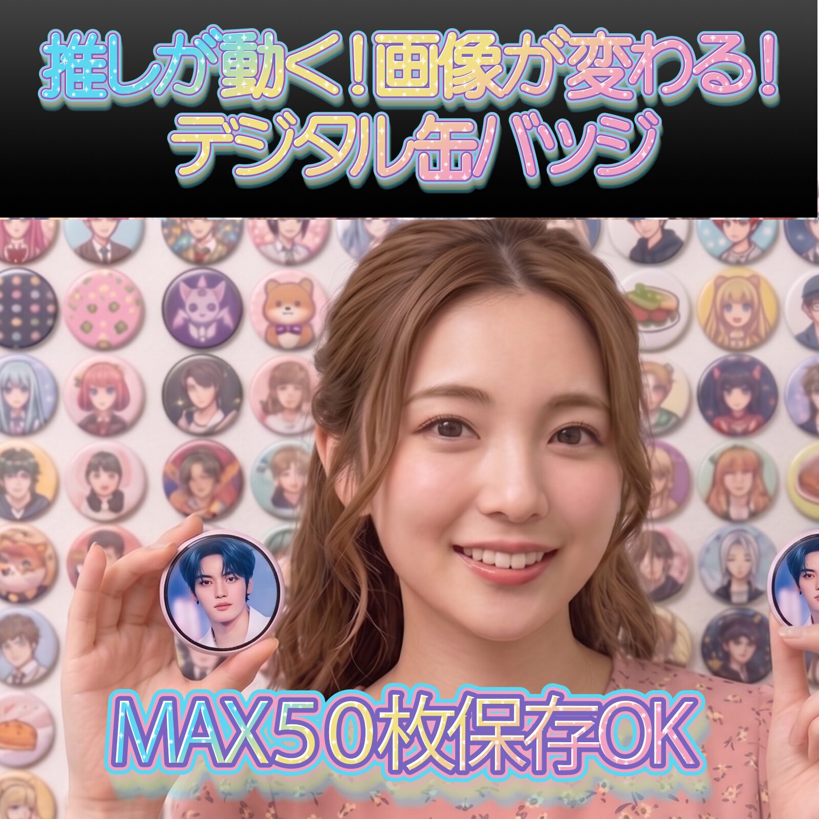 慶洋エンジニアリング、推し活を楽しめる「デジタル缶バッジ」を発売 - 画像1