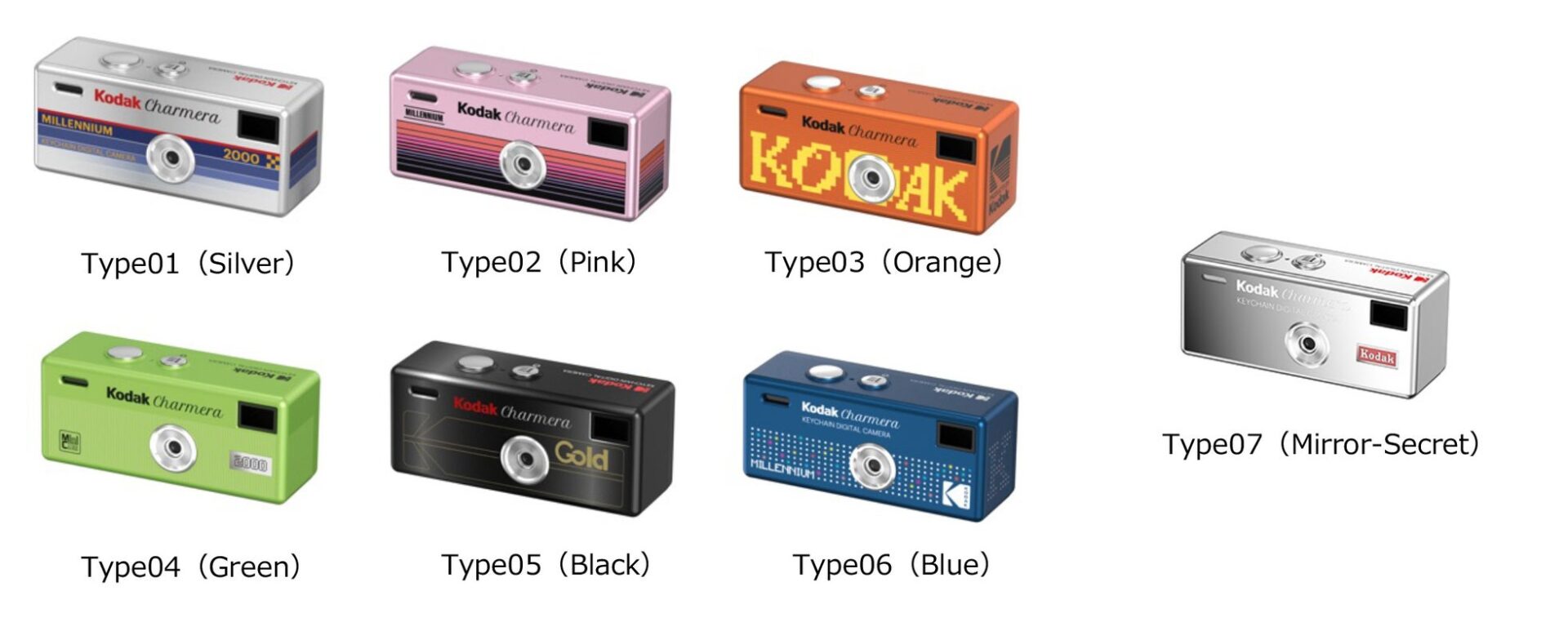 SAEDA、Y2Kデザインのキーチェーン型デジカメ「KODAK CHARMERA」第2弾を発売 - 画像4
