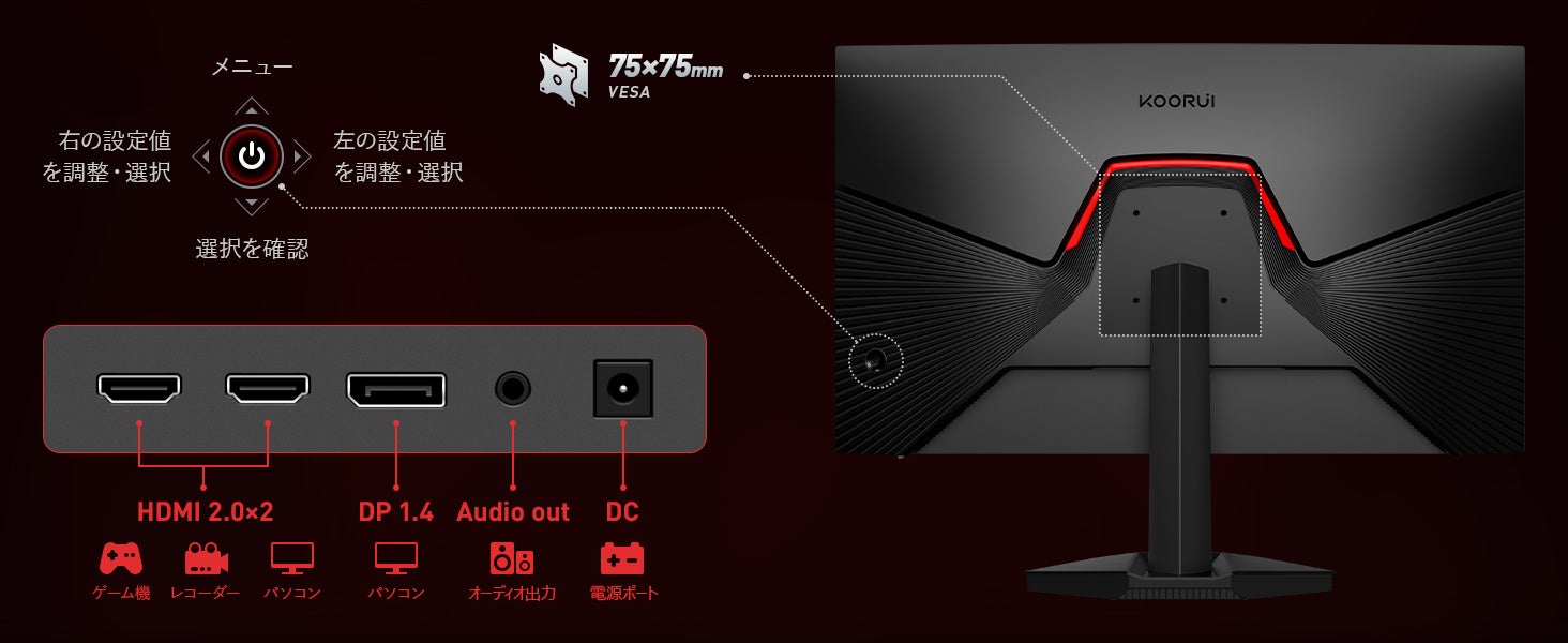 KOORUI、24インチ240Hzゲーミングモニター「G2411X」を新発売 - 画像6