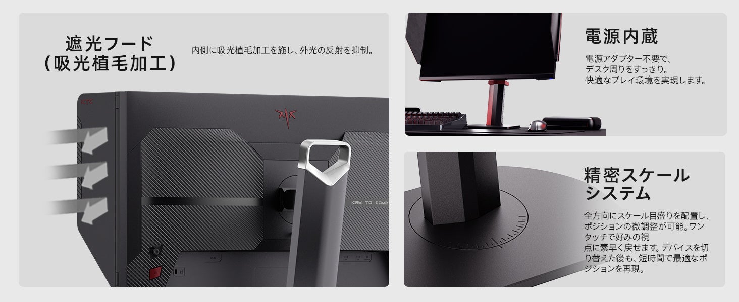 KTC、400Hz対応ゲーミングモニター「MASTER 25M1」を発売 - 画像4