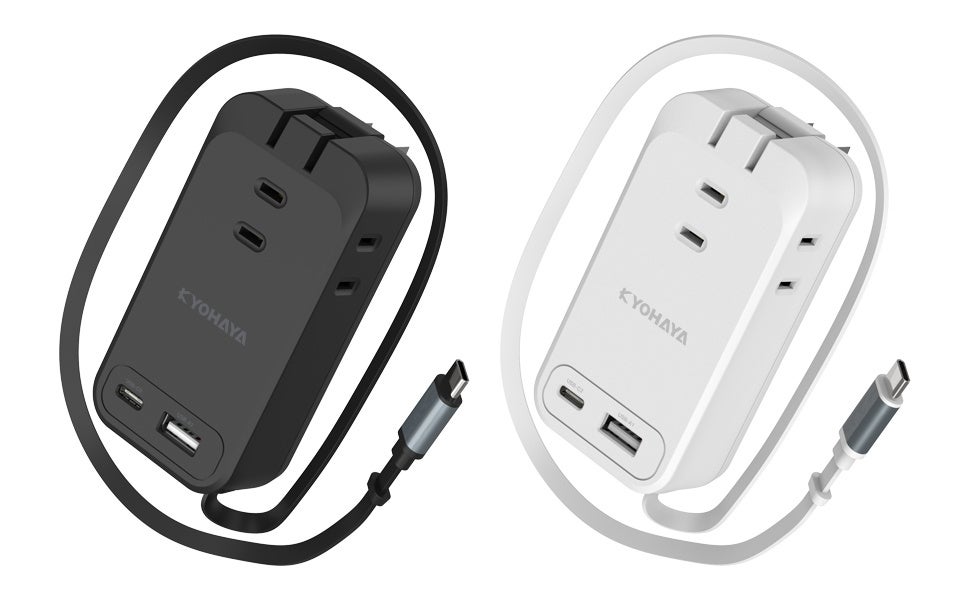 京ハヤ、77cm巻取り式ケーブル内蔵の30W出力USB OAタップを発売 - 画像2