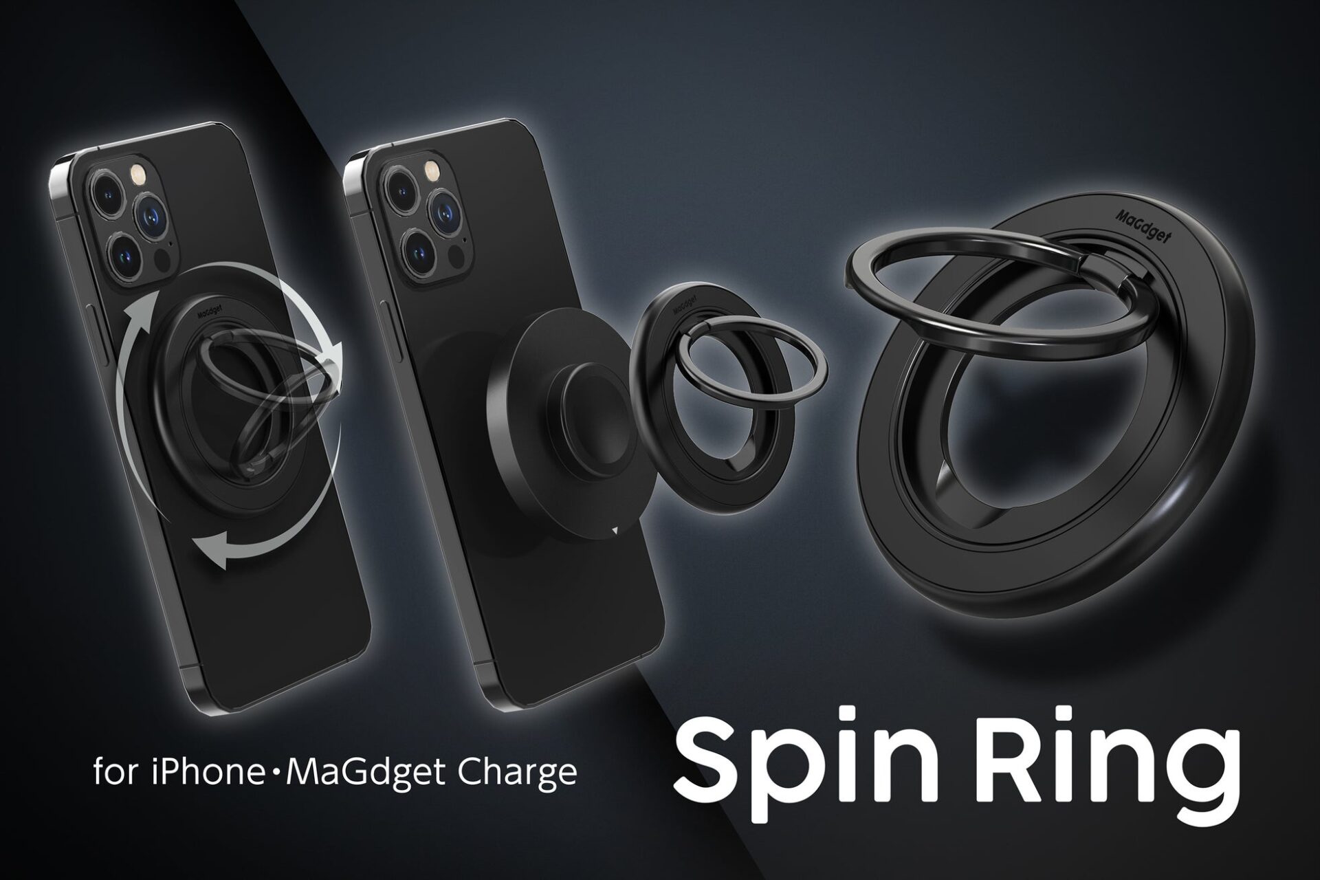 MaGdget、MagSafe対応のスマホリング「Spin Ring」をリリース - 画像2