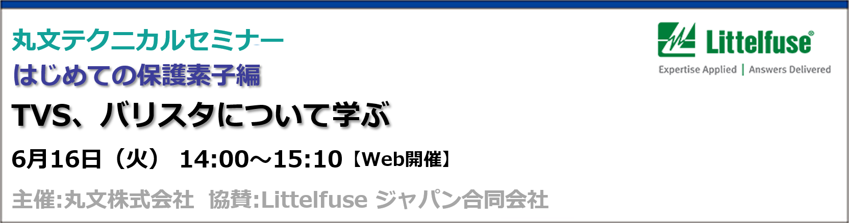 丸文、保護素子をテーマにした無料オンラインセミナーを6月16日に開催 - 画像1