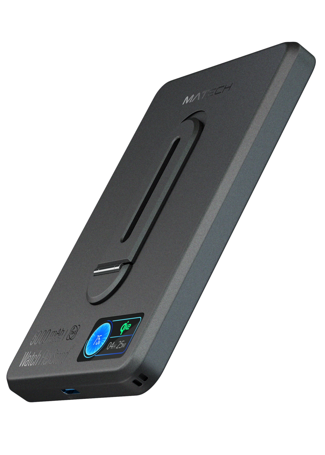 MATECH、Qi2対応で薄さ8.2mmのモバイルバッテリーを発売 - 画像1