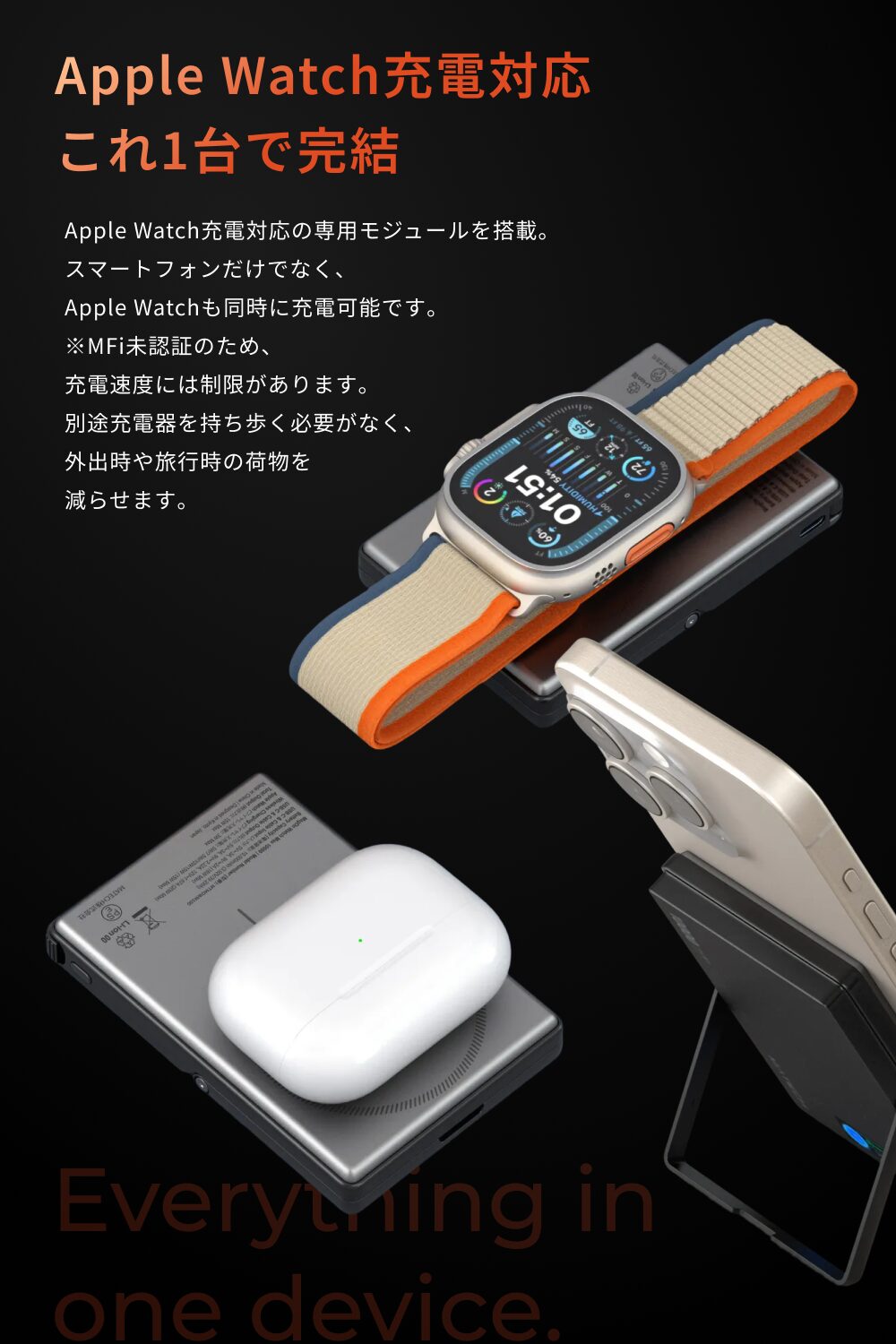 MATECH、Apple Watch充電対応の全部入りモバイルバッテリーを発売 - 画像4