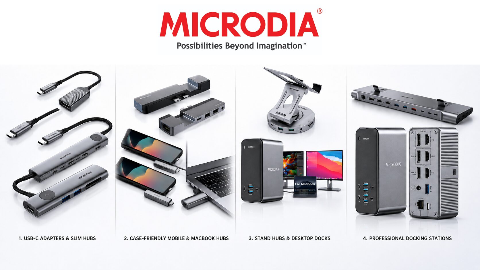宏福商事、MICRODIAのUSB-Cハブ・ドッキングステーションを法人向けに展開 - 画像2