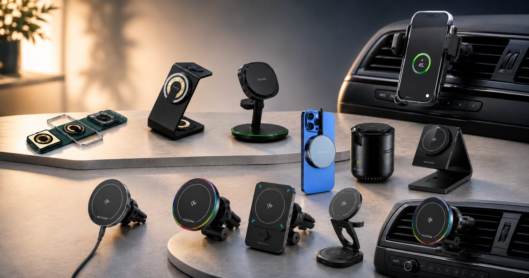 MICRODIA、Qi・Qi2対応のワイヤレス充電器シリーズを日本で展開|多様な環境に対応するワイヤレス充電器シリーズ