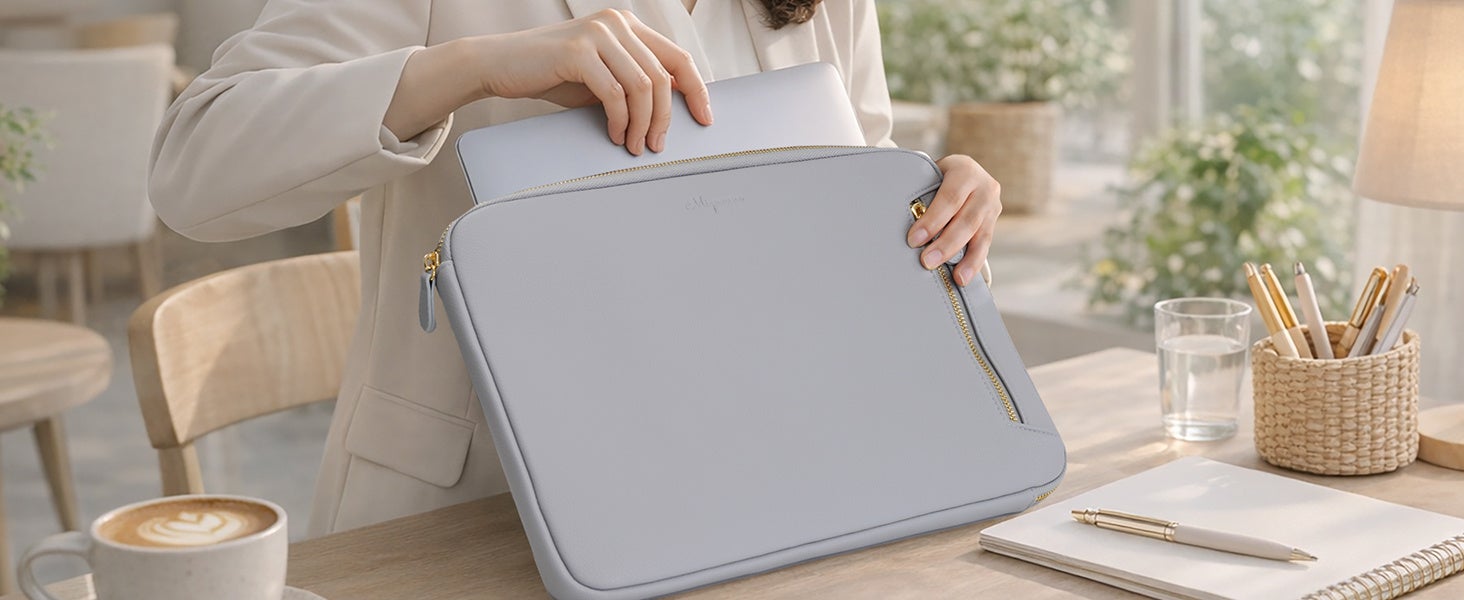 オウルテック、MignonneブランドのシュリンクレザーPCケースとポーチを発売 - 画像2