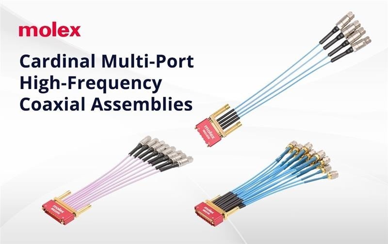 Molex、145GHz対応Cardinalマルチポート同軸アセンブリーを発売 - 画像1