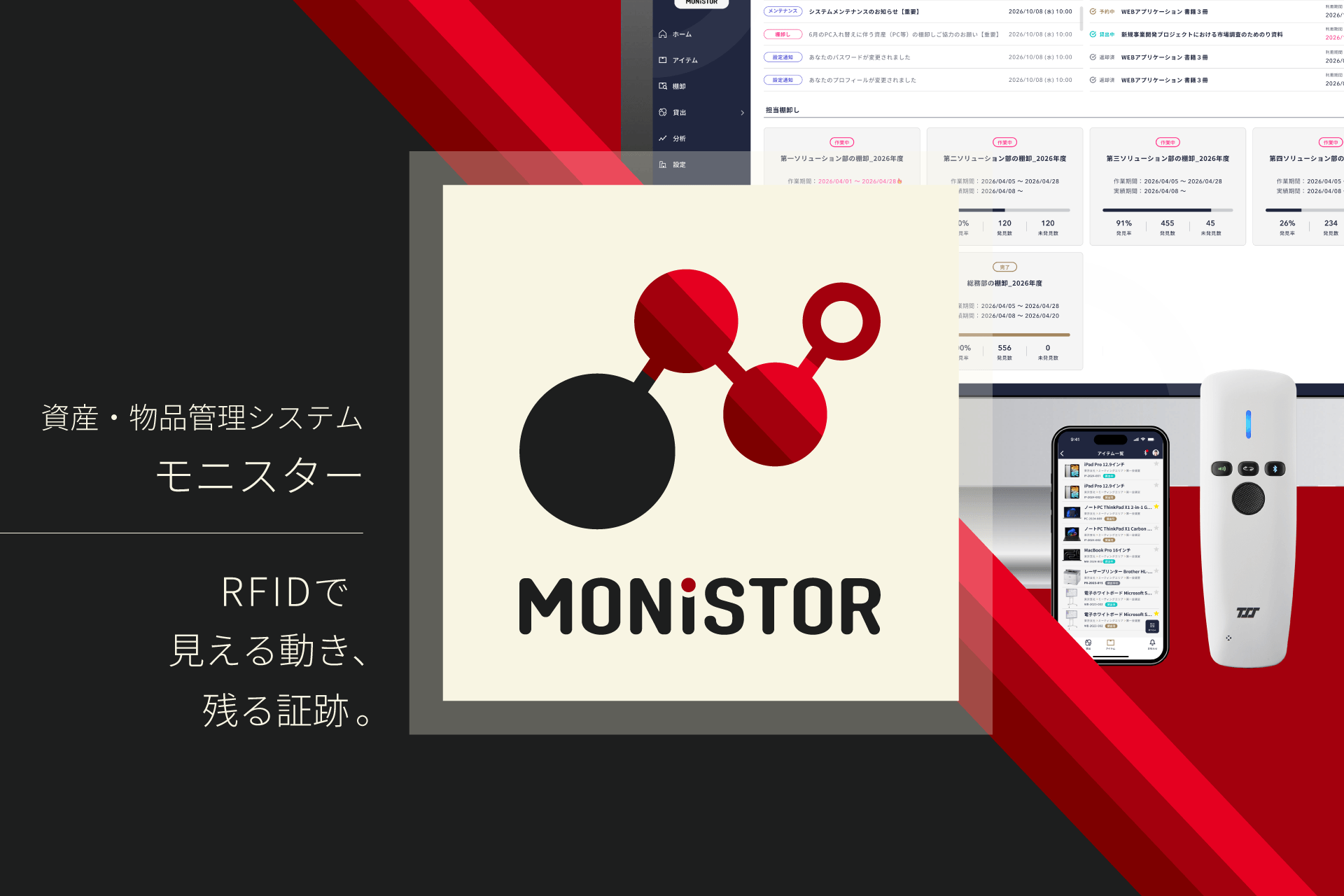 東北システムズ・サポート、RFID資産管理システム「MONISTOR」を刷新 4月1日リリース - 画像2