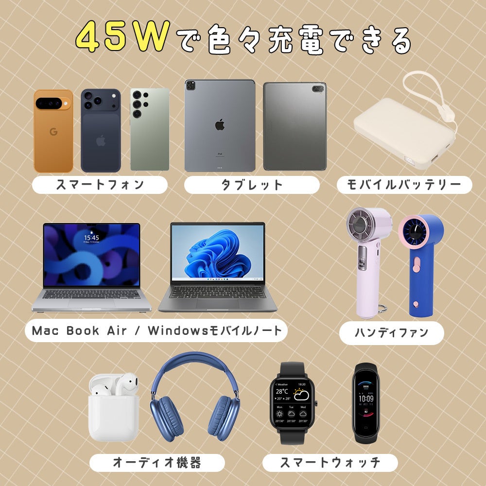 MOTTERU、PD対応の小型USB充電器2機種を発売 - 画像18