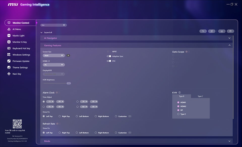 MSI、マウス操作でモニター設定を完結できる「Gaming Intelligence」を紹介 - 画像6