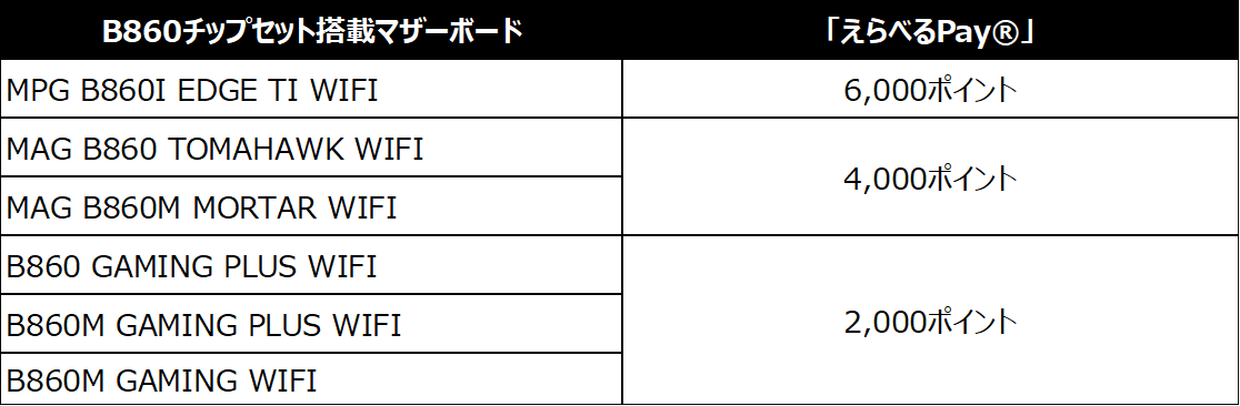 MSI、PCパーツ購入で最大22,000ポイント還元キャンペーンを開始 - 画像4