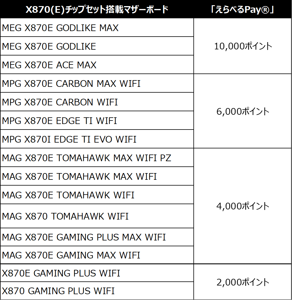 MSI、PCパーツ購入で最大22,000ポイント還元キャンペーンを開始 - 画像5