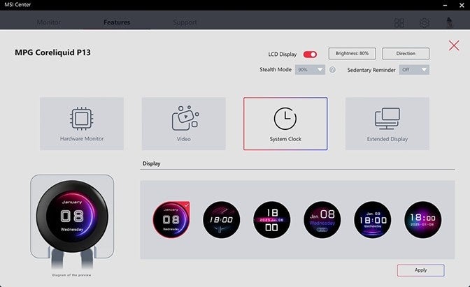 MSI、2.1インチIPS液晶搭載の水冷クーラー「MPG CORELIQUID P13」の活用ガイドを公開 - 画像5