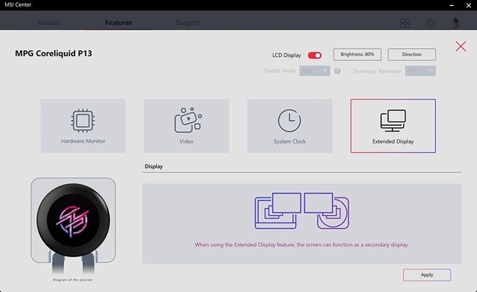 MSI、2.1インチIPS液晶搭載の水冷クーラー「MPG CORELIQUID P13」の活用ガイドを公開 - 画像7