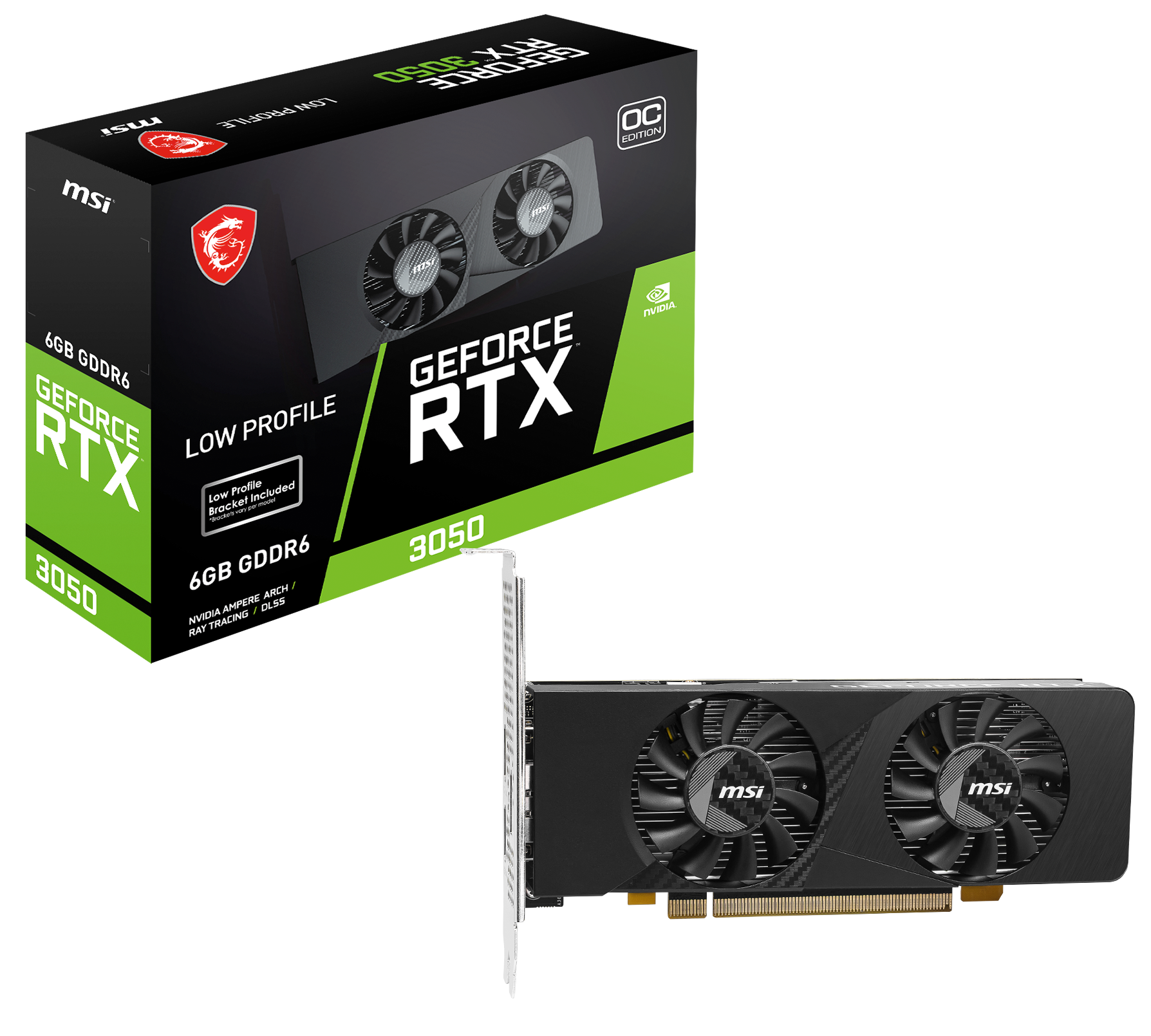 MSI、ロープロファイルGPU「GeForce RTX 3050 LP E 6G OC」を発売 - 画像2
