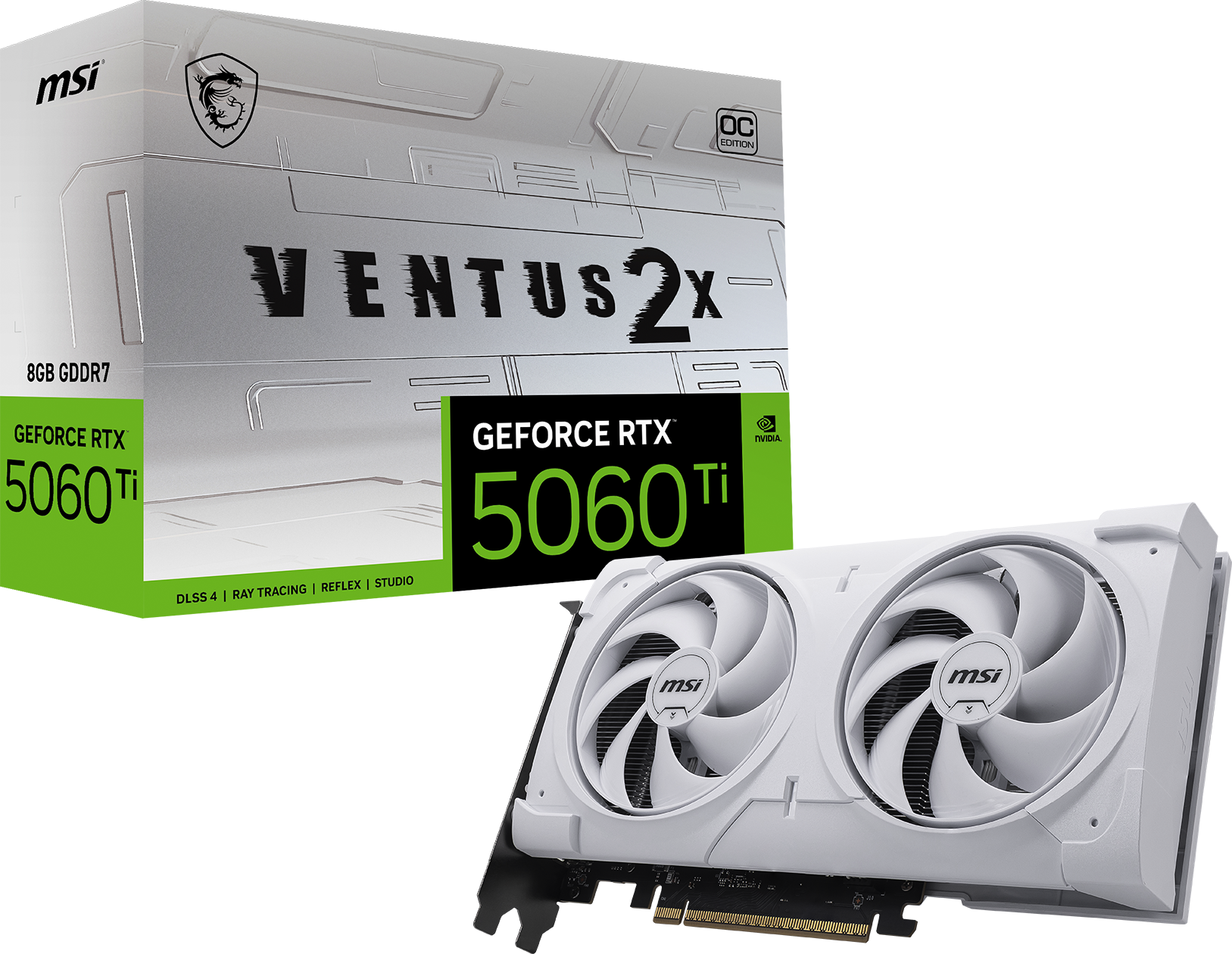 MSI、GeForce RTX 5060 Ti 8GB搭載グラフィックボード「VENTUS 2X OC WHITE PLUS」発売 - 画像2