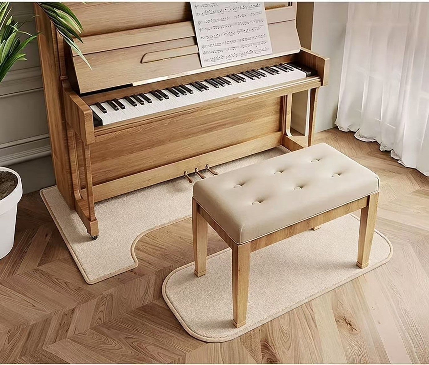 ナガオカ、演奏音の響きを抑えるピアノマットとチェアマットを発売｜製品スペックと価格