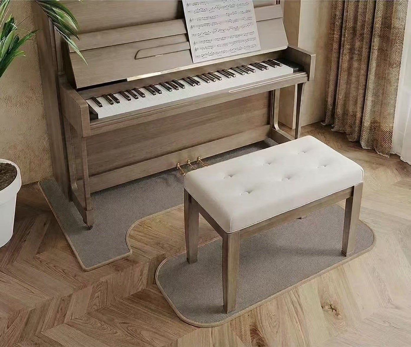 ナガオカ、演奏音の響きを抑えるピアノマットとチェアマットを発売|製品スペックと価格