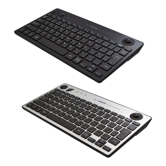 ナカバヤシ、PC操作を1台で完結する無線トラックボールキーボードを新発売 - 画像2