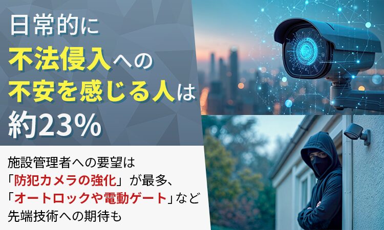 日常生活の不法侵入への不安調査、約23%が「自由な侵入」に警戒感 - 画像1