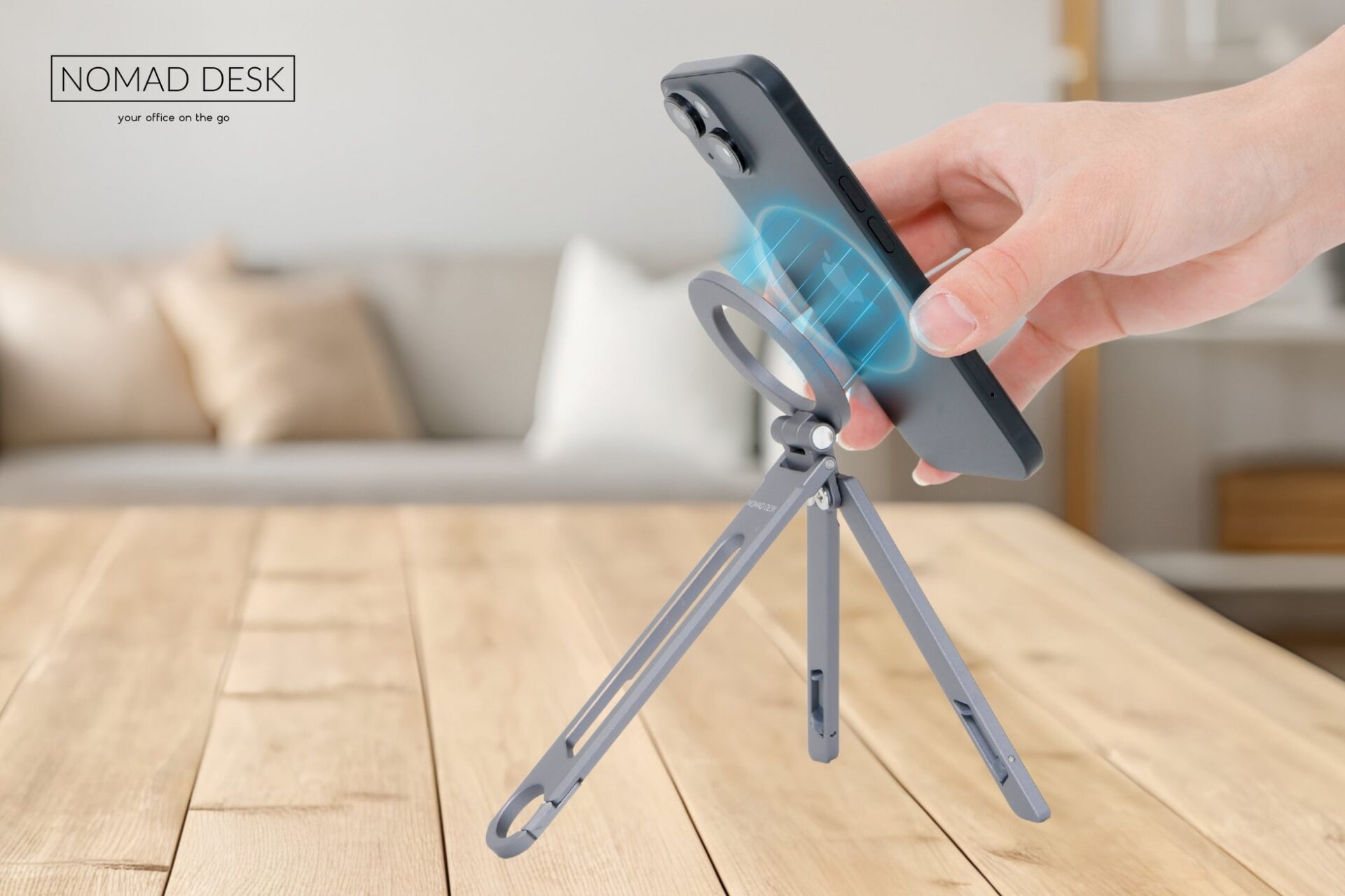 ノマデスク、MagSafe対応2WAYモバイル三脚スタンド『NOMAD STAND GO PLUS』発売 - 画像2