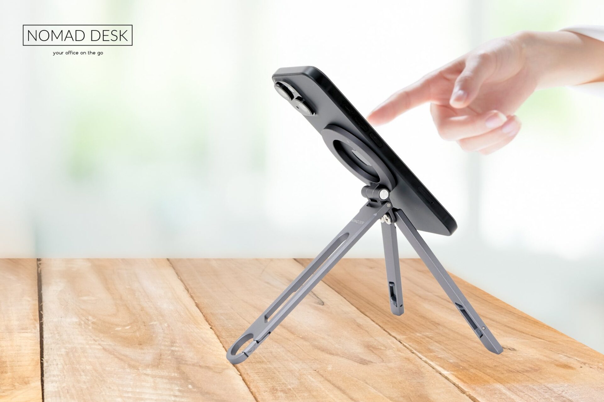 ノマデスク、MagSafe対応2WAYモバイル三脚スタンド『NOMAD STAND GO PLUS』発売 - 画像4