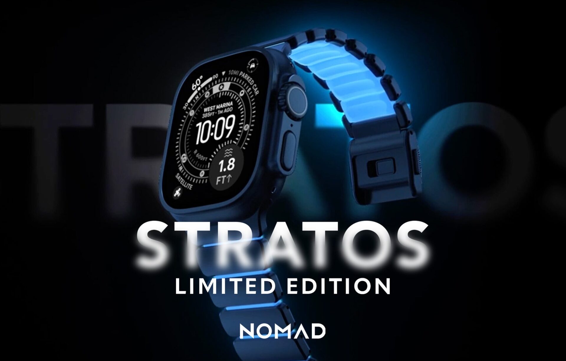 NOMAD「STRATOS BAND」限定カラーICY BLUE GLOW発売 - 画像1