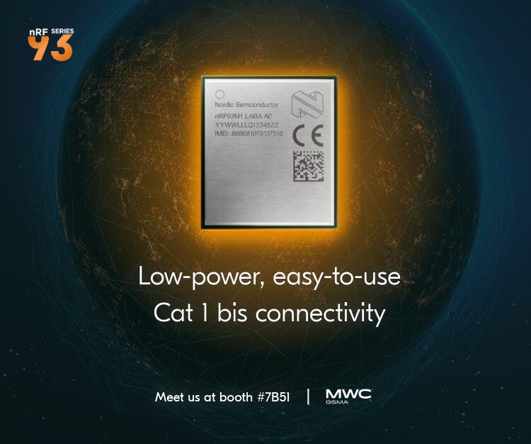 Nordic Semiconductor、低消費電力「nRF93M1 Cat 1 bis」モジュールを発表 - 画像1