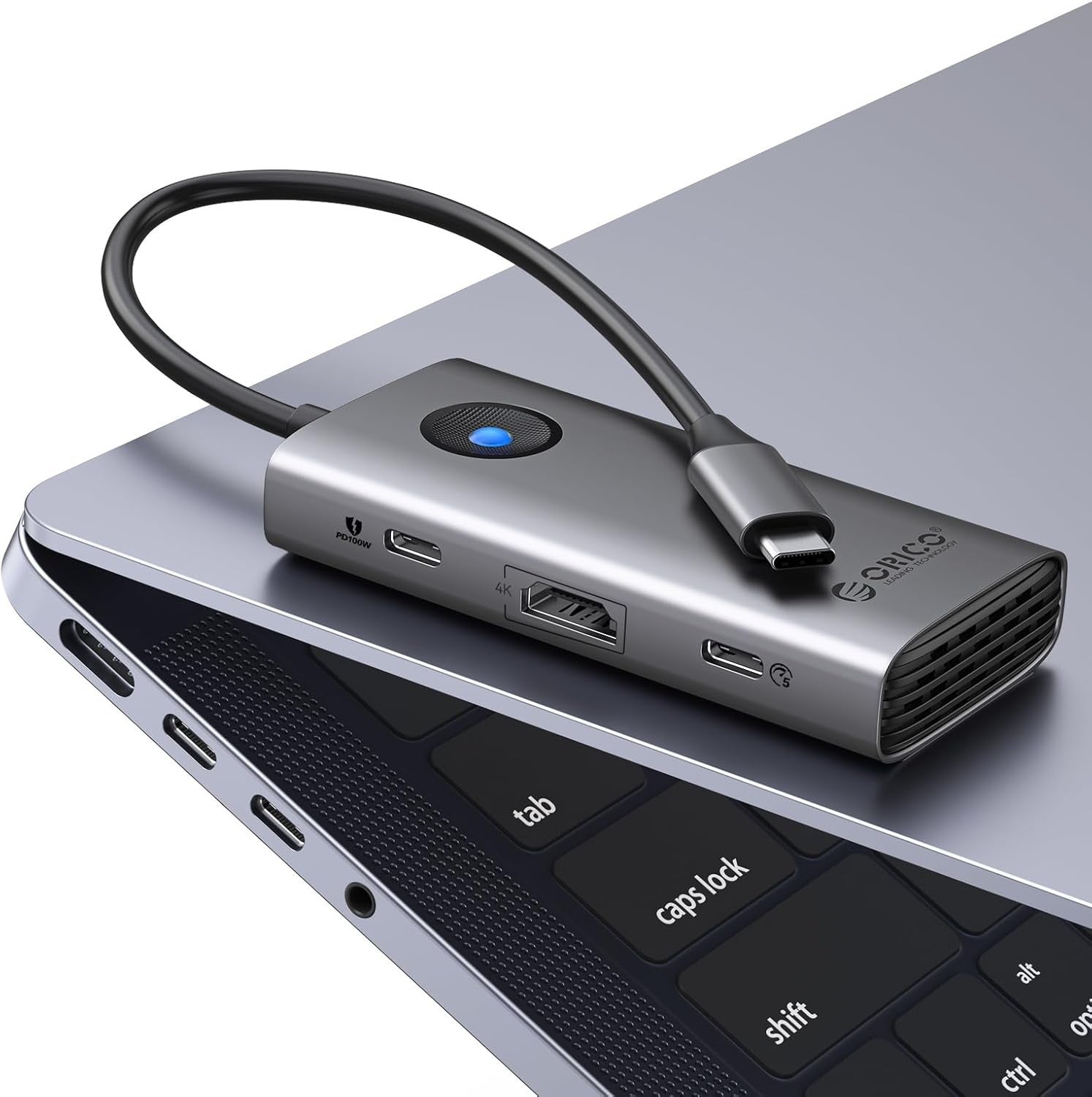 ORICO、4K出力・100W充電対応の6-in-1 USB-Cハブを発表 - 画像1