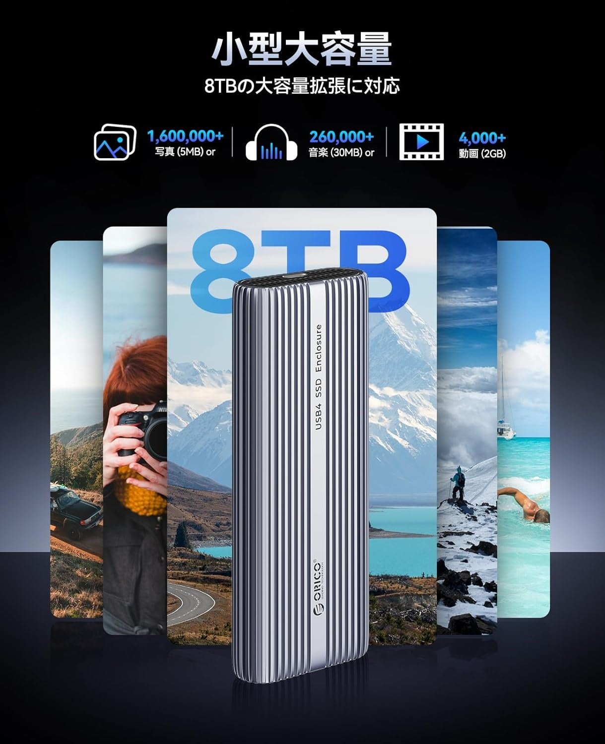 ORICO、ASM2464搭載の40Gbps対応M.2 SSDケースを発売|期間限定の割引キャンペーンを実施