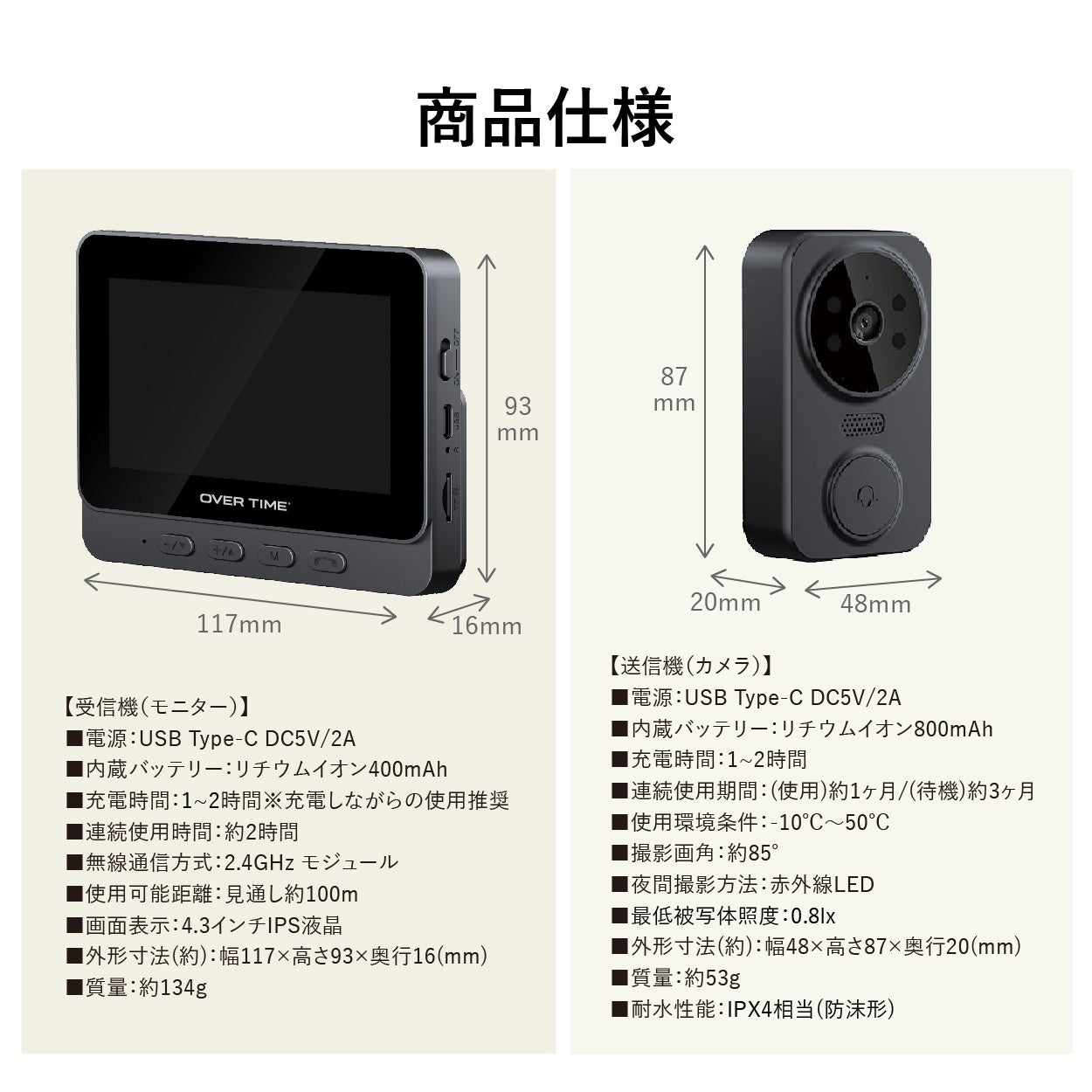 ダイアモンドヘッド、工事不要のカメラ付きコードレステレビドアホンを発売 - 画像14
