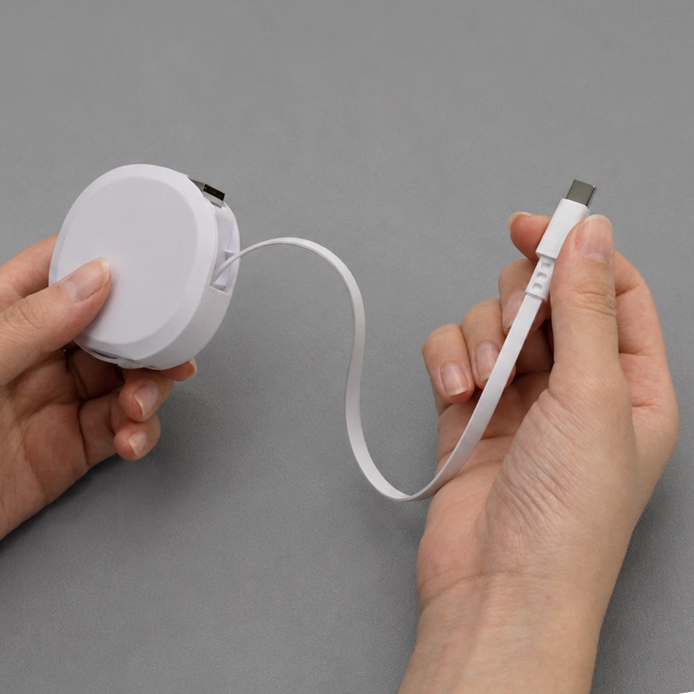 オウルテック、片側引き出し構造の巻取り式ケーブル「katamaki」をセール販売|片側引き出し構造を採用した巻取り式ケーブル