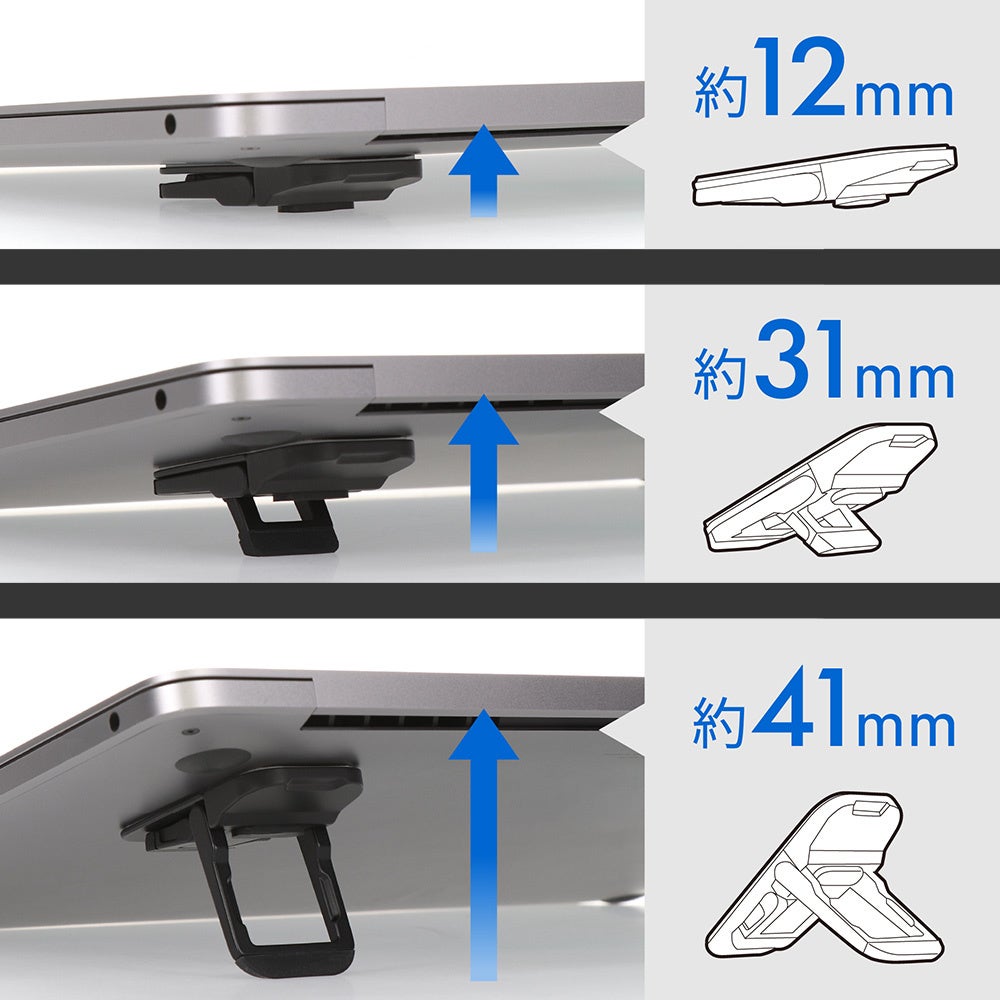 オウルテック、ノートPCに貼り付け可能な薄型ミニスタンドを発売 - 画像4
