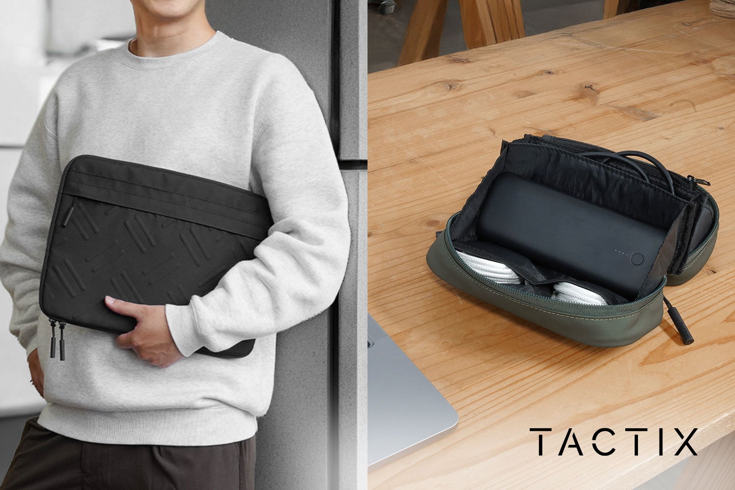 オウルテック、縞鋼板柄のPCケースとポーチを発売 - 画像1