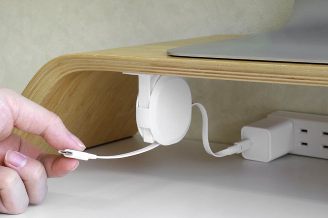 オウルテック、スタンド付き巻き取り式Type-Cケーブルを家電量販店で販売開始 - 画像2