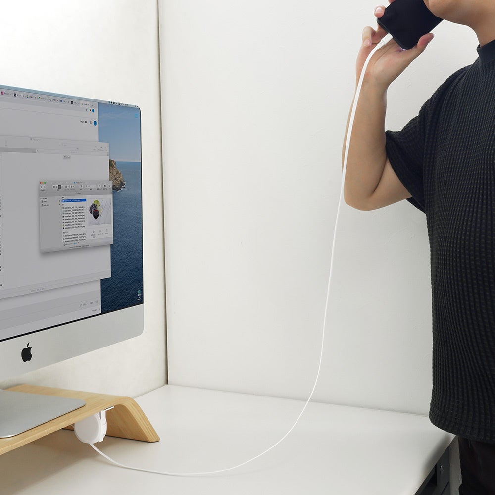 オウルテック、スタンド付き巻き取り式Type-Cケーブルを家電量販店で販売開始 - 画像5