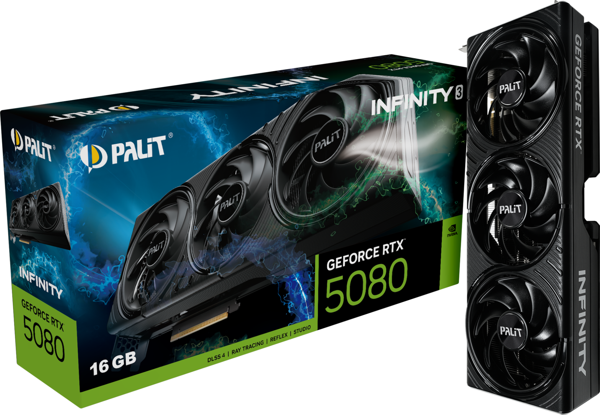 PALIT、オールブラックの「GeForce RTX 5080 Infinity 3」シリーズを発表 - 画像2