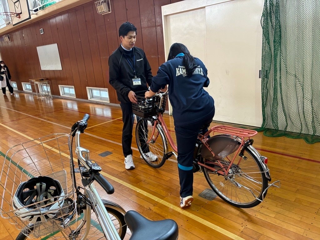 パナソニック、中学校で電動アシスト自転車の安全運動を実施 - 画像5