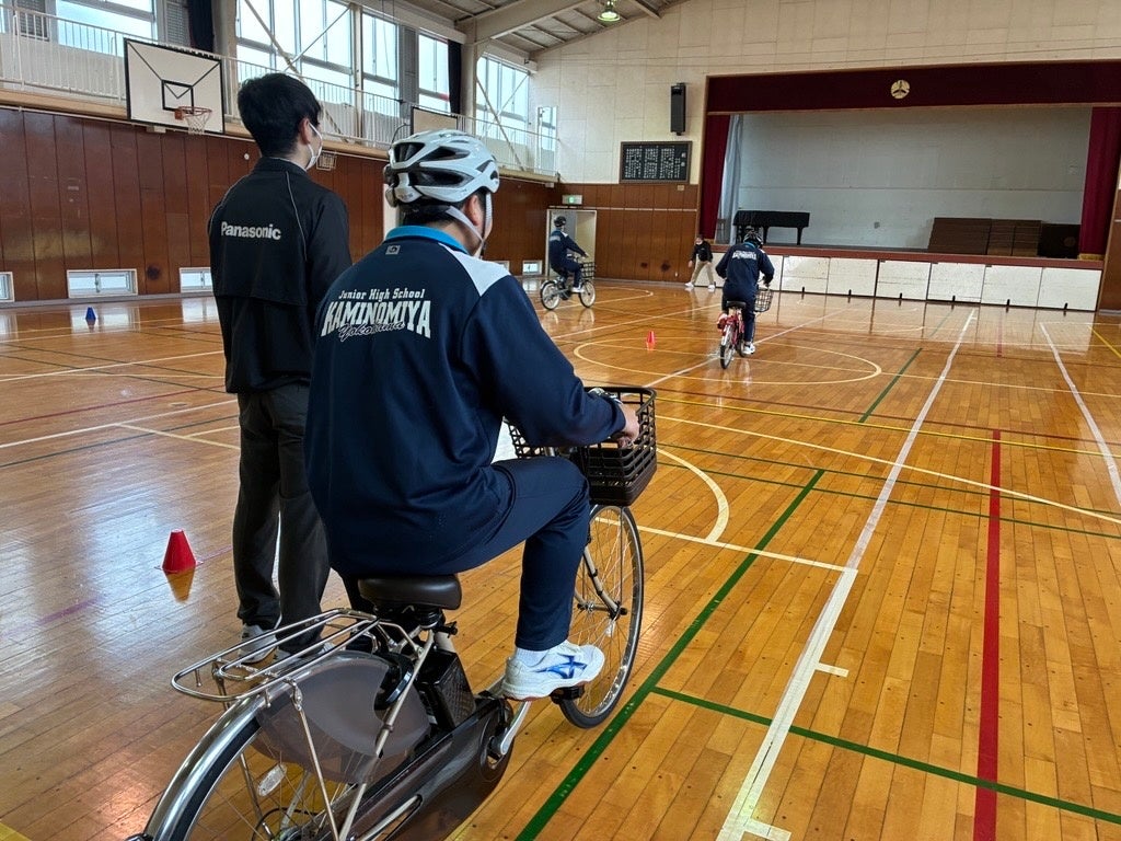 パナソニック、中学校で電動アシスト自転車の安全運動を実施 - 画像7