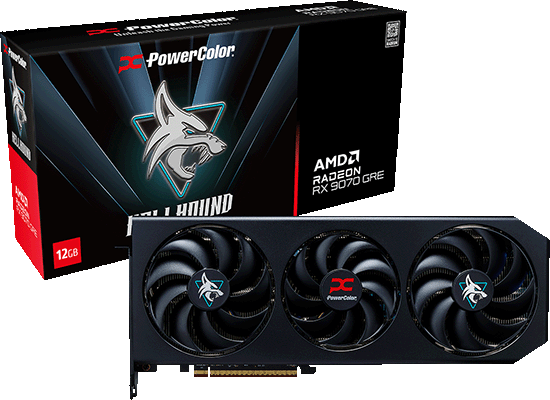 CFD販売、PowerColor製のRadeon RX 9070 GRE搭載グラボ