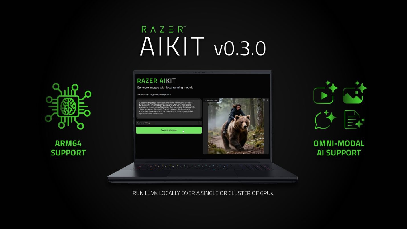 Razer、開発ツールキット「Razer AIKit」をアップデート - 画像1