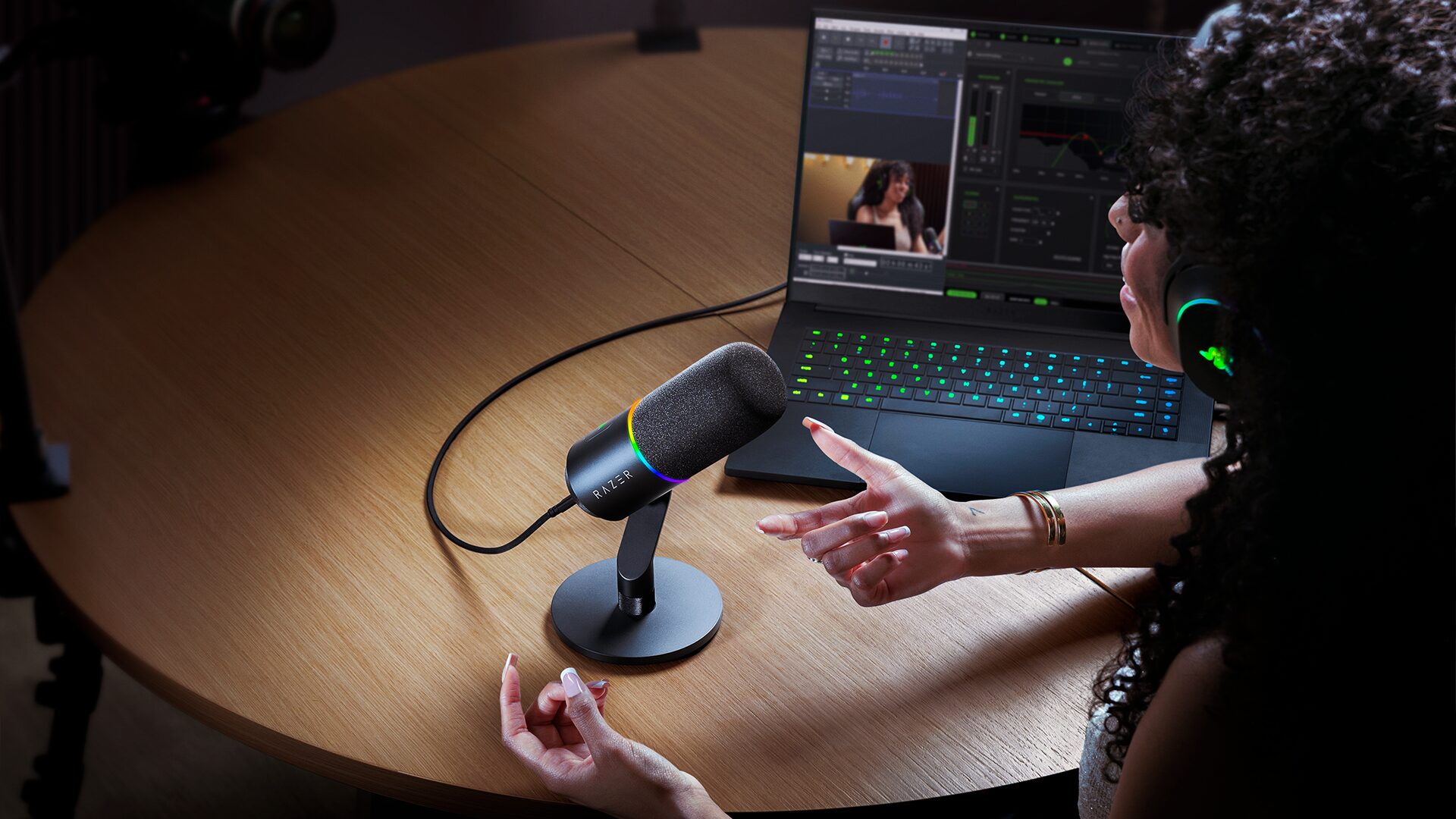 Razer、USB-CとXLR両対応のダイナミックマイク「Seiren V3 Pro」を発表 - 画像2